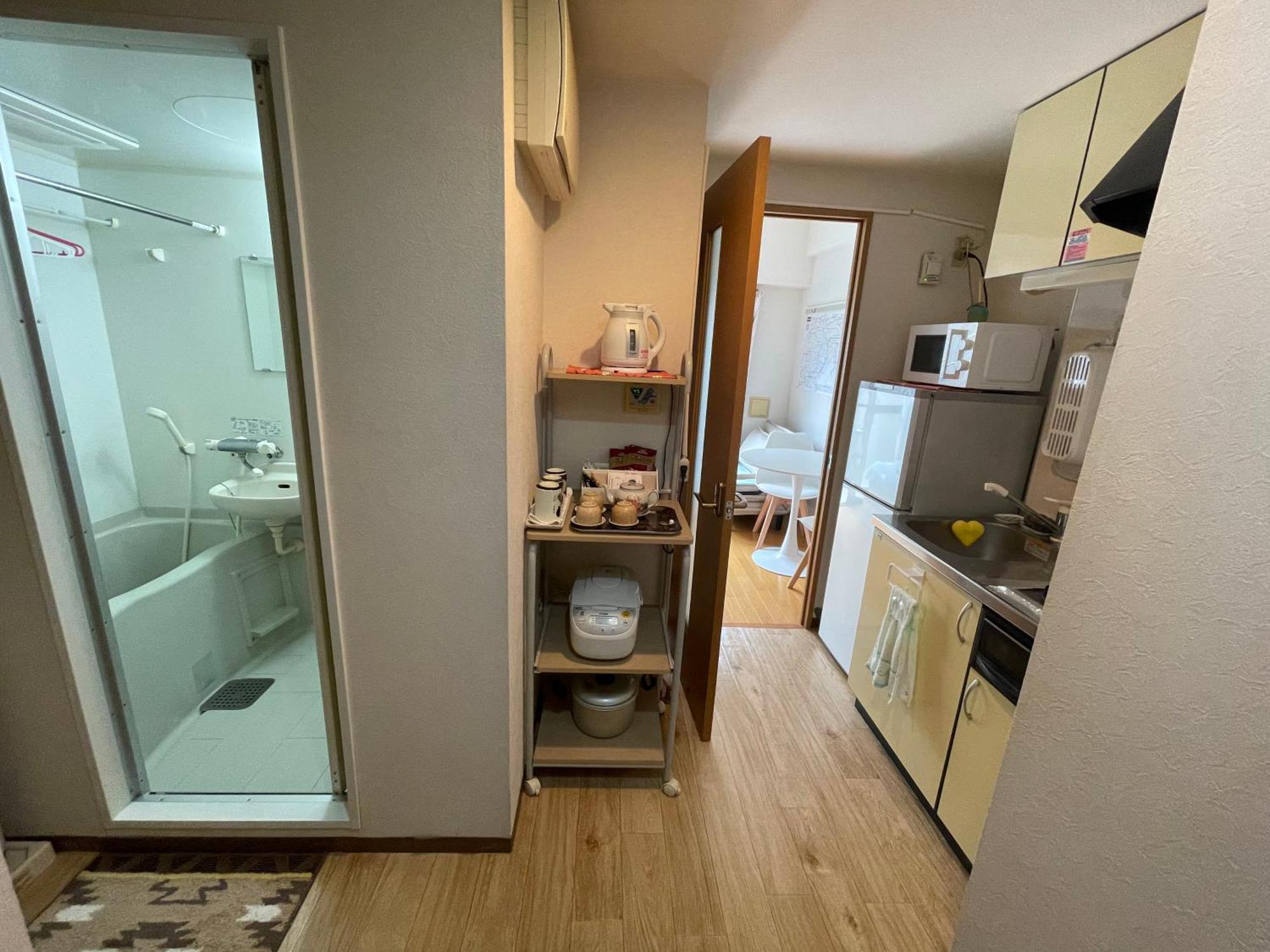 新宿庭院の屋-Shinjuku Garden Home -28 Square Meters King Size Bed Garden Room Tokyo Eksteriør bilde